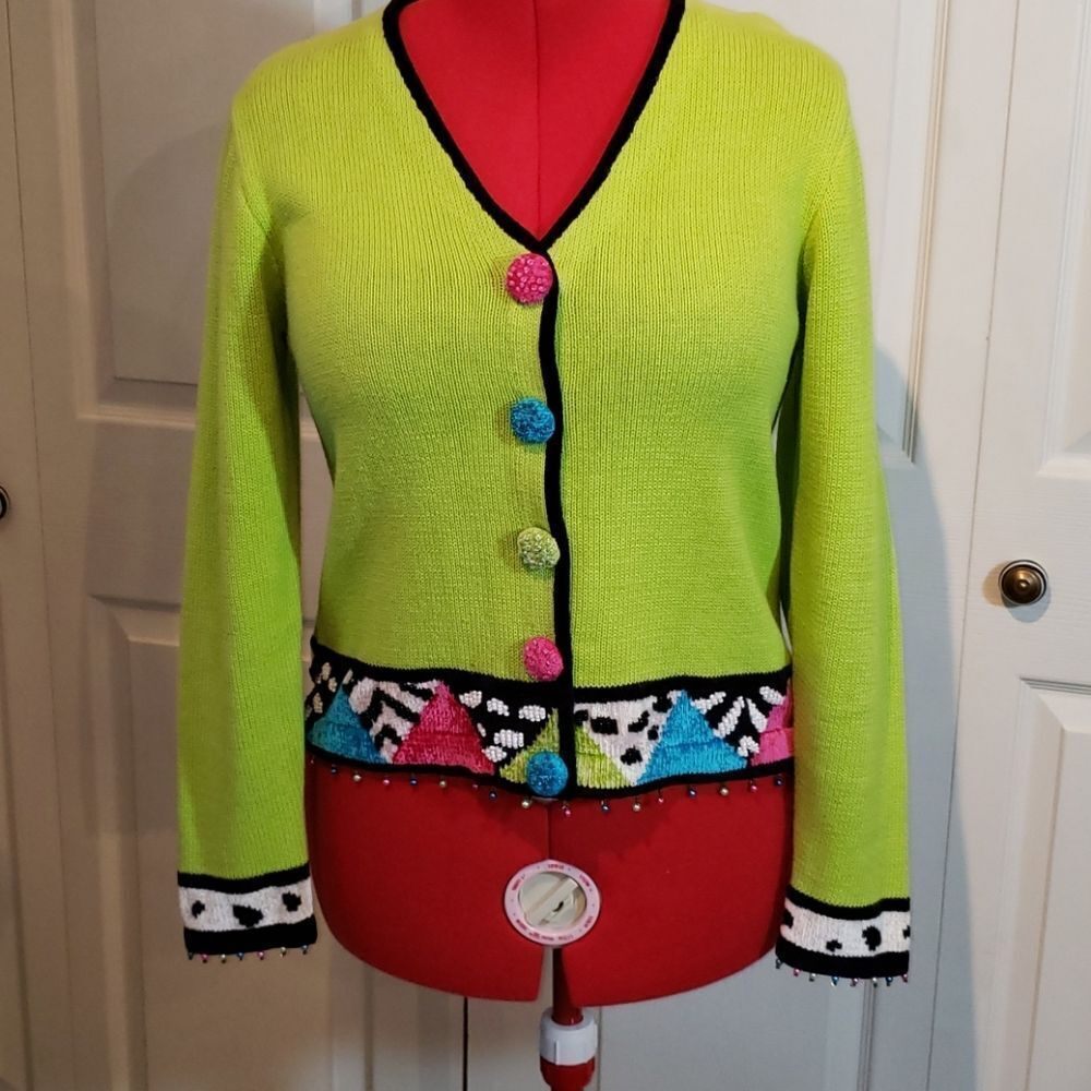 Jack B. Quick Unique Vibrant Colorful Sweater